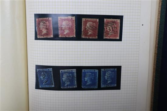 A collection of stamp albums containing Victorian British and Inland Revenue stamps